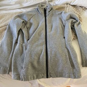 Womens lululemon jacket. Size 8, grey with cinch waist.